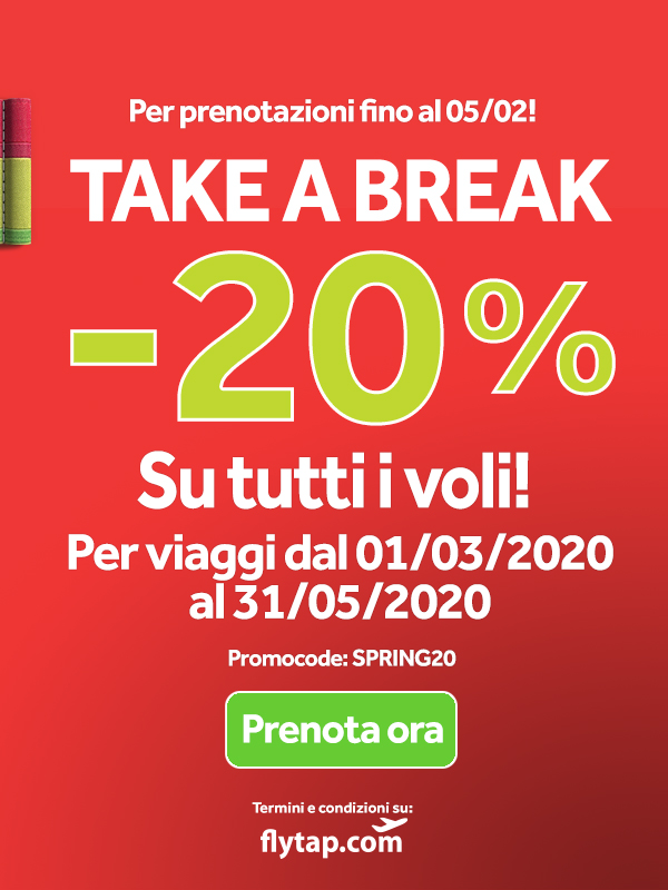 Spring Sales - Sconto del 20% su tutti i voli TAP